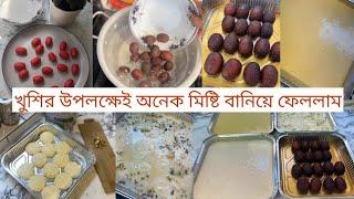 Abar o Kisher Khusi?  Mango Flavour Misti Doi | Kala Gulab Jamun with Milk Powder and Rasmalai 