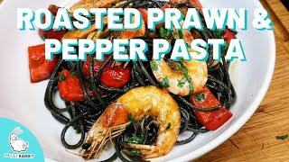 This Roasted Prawns & Pepper Pasta Recipe is INCREDIBLE!