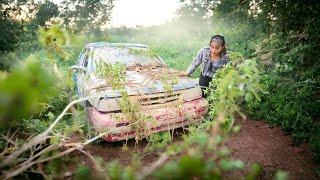 Girl RESTORES Abandoned Kia in the Woods After YEARS of Disuse!