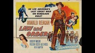 LAW AND ORDER Ronald Reagan  Dorothy Malone. Preston Fönster