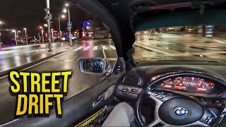 STREET DRIFT on BMW E46 (POV) GoPro