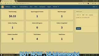 SMM Panel script Admin Side -Fully Automated Lifetime License