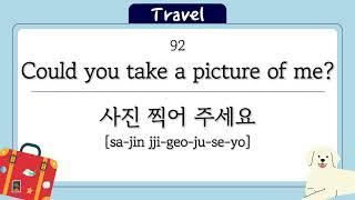 100 Korean travel phrases for beginners - korean podcast, learn korean