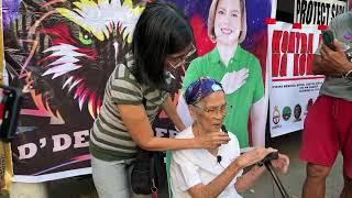 LOLA 97 YRS OLD  SUPPORT SPEECHES NINA BANAT BY, BISDAK, VMR AT BADONG KAY VP SARA/ ATTY LOPEZ