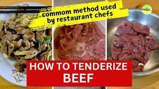 How to Tenderize Beef for Stir-frying (Tested Chinese chef secrets)