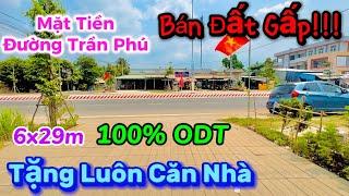 Bán Đất Tặng Nhà! Mặt tiền đường Trần Phú LGQH 40m, Mặt Tiền Kinh Doanh Buôn Bán gần Chợ Long Hoa