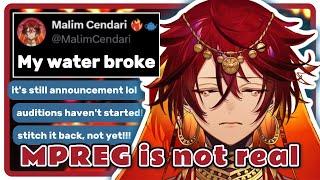 Malim got bullied after he tweeted that his water broke