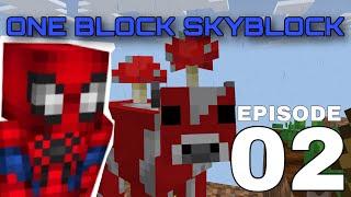 A Mooshroom Spawned… [OneBlock Skyblock]