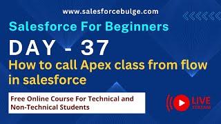 How to call Apex class from flow in salesforce | salesforce bulge | salesforce admin