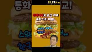 스위스 빅맥은 8달러, 한국은 4달러? 빅맥지수로 본 전 세계 통화 가치 비교!(2024년 7월 기준)