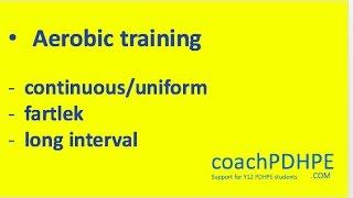 Improved Performance Dot 1 Aerobic Training