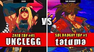 GGST | UNCLEGG (Zato) VS tatuma (Sol Badguy) | Guilty Gear Strive High level gameplay