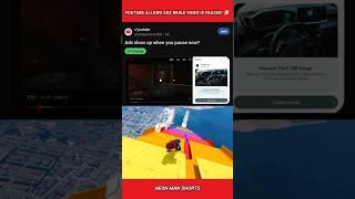 YouTube allows Ads while video is Paused!  #shorts