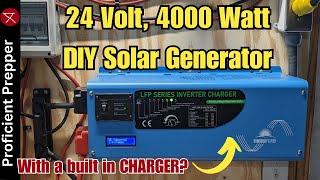 24v DIY Solar Generator Setup - 4000w - 10,240kwh with Built-in Battery Charger