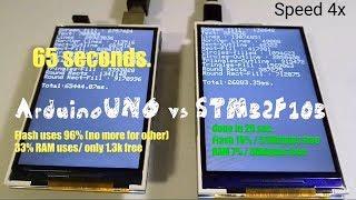 TFT Test : Arduino UNO vs STM32 F103RE