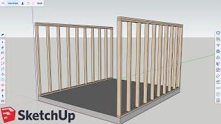 How to Frame Walls in SketchUp