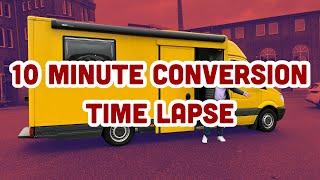 DHL Sprinter 10 minute conversion Timelapse Drone base