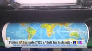 Plotter HP DesignJet T120 com Bulk Ink (Demonstração) T520 - SULINK