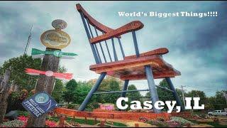 Casey, IL - Big Things! Small Town: Wandering Walks of Wonder Slow TV Walking Tour 4K