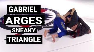 GABRIEL ARGES JIU JITSU Sneaky Triangle Choke from Knee On Belly | BALEIAS BJJ TECHNIQUE BREAKDOWN