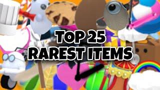 Top 25 RAREST items In Adopt Me (NON-PETS) (OUTDATED)