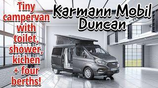 Tiny campervan with shower, toilet + kitchen.  Sleeps four! Karmann Mobil Duncan