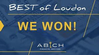 We won the Best of Loudoun contest! Voted #1 Financial Planner in Loudoun County for 2 years running