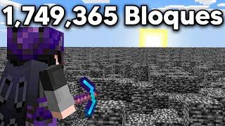 ¡MINÉ +1,000,000 de BLOQUES en Minecraft HARDCORE!