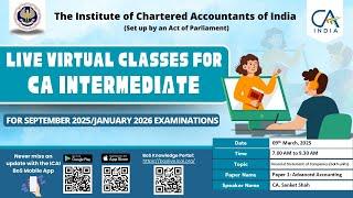 Intermediate Paper 1:AA | Topic: Financial Statement of Companies...| Session 1 | 09 March, 2025