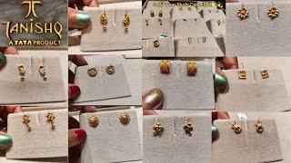 Tanishq Affordable Gold Studs Starting from 2gms️ | Trendy Light Weight Gold Earrings Collection