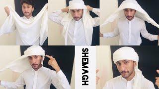 How To Tie Step by Step Shemagh Arabic style || Shemagh Ghotra || Majidshah Tutorials 2020