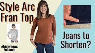 Shortening Jeans? Keep the Hem -Plus 2 New Tops for Autumn #fridaysews 24Sept24