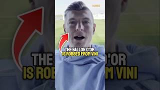 Legends and madrid players crazy reaction to Vini losing the ballon dor. (Kroos reaction)