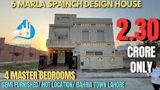 Spain-inspired 6 Marla House with 4 Master Bedrooms | Call Now 0303-0292114