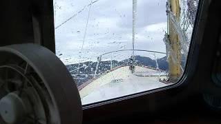 Douglas Channel in a gale force in a 32' Fisher sail boat