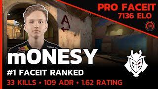 m0NESY G2 PLAYS FACEIT w/alpha/Krad/Forester (MIRAGE) FACEIT LVL 10 / CSGO POV / Aug 29, 2023