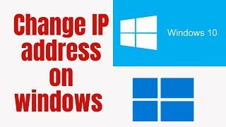 How to change the IP address of a windows 10 computer | Laptop