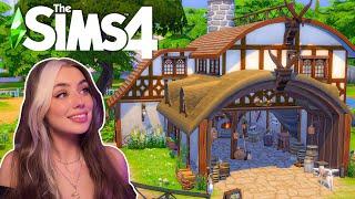 Blacksmiths Workshop│ Fantasy Save File  │ No CC │ Speed Build │ Sims 4