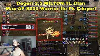 JEMSNOW - Değeri 2,5 MİLYON TL Olan Max AP 8320 Warrior İle Pk Çıkıyor! | Rise Online