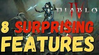 8 SURPRISING Diablo 4 Features! (MMO-Lite, Class Design, etc.) Open Beta Discoveries!