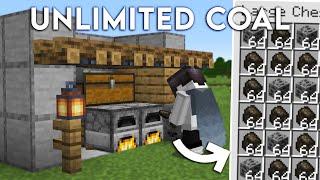 EASY and AUTOMATIC Charcoal Farm in Minecraft 1.21.6 INFINITE FUEL!