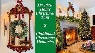 A Traditional New England Christmas Home tour 2020. Our 1836 Colonial home