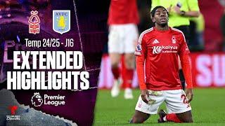 Nottingham Forest vs. Aston Villa | Highlights Premier League | Jornada 16 | Telemundo Deportes