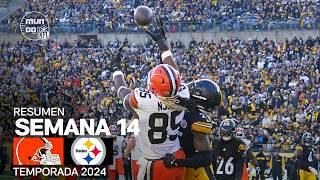 Cleveland Browns vs. Pittsburgh Steelers | Resumen NFL en español - Semana 14 | NFL Highlights 2024