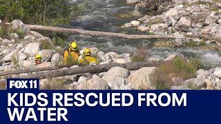 2 kids pulled from San Bernardino County creek