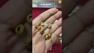Antique Golden Beads for jewellery making : @Bahawa Creation | Bahawa Mart | 7304659727