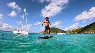 James Jenkins explores the BVI on Fliteboard ULTRA