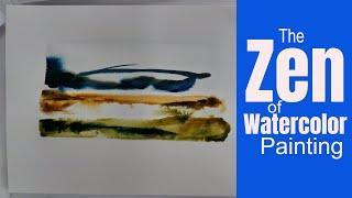 Abstract Landscape Watercolor Painting / The Zen of Watercolor Painting