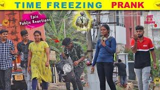 Time Freezing Prank | Funny Public Reactions | Just for Sirippu