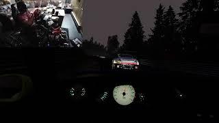 24H Nurburgring Nordschleife Assetto Corsa Porsche night traffic vr